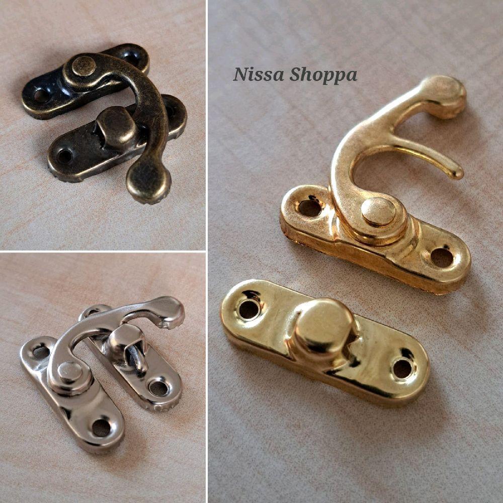 Kunci dus / Key hook / kunci kotak perhiasan / Aksesoris gembok kotak kayu dll / lengkap dengan mur 