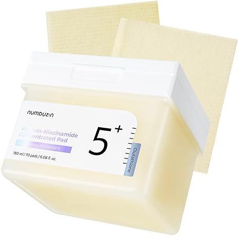 NUMBUZIN No.5 Glutathione Vitamin-Niacinamide Concentrated Pad (70Pads) / Numbuzin No 5 Toner Pad
