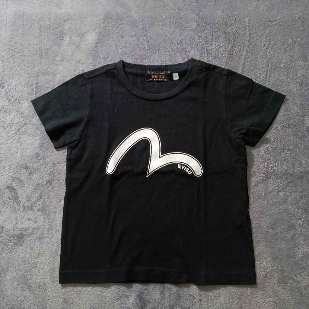 Evisu logo Tshirt kaos Anak Kids 3thn sampai 6thn