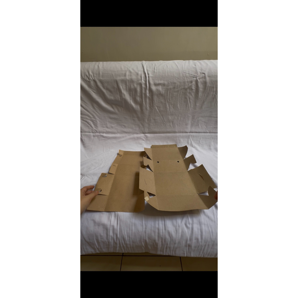 

Kotak nasi / Box kue / Dus / Dos / Packaging Bahan Kraft 16 x 12 x 7