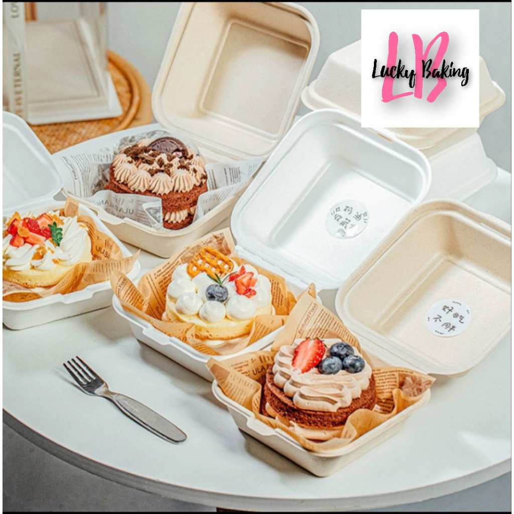 10pcs burger box bento box dessert cake bento cake kue kotak kue box kotak kue