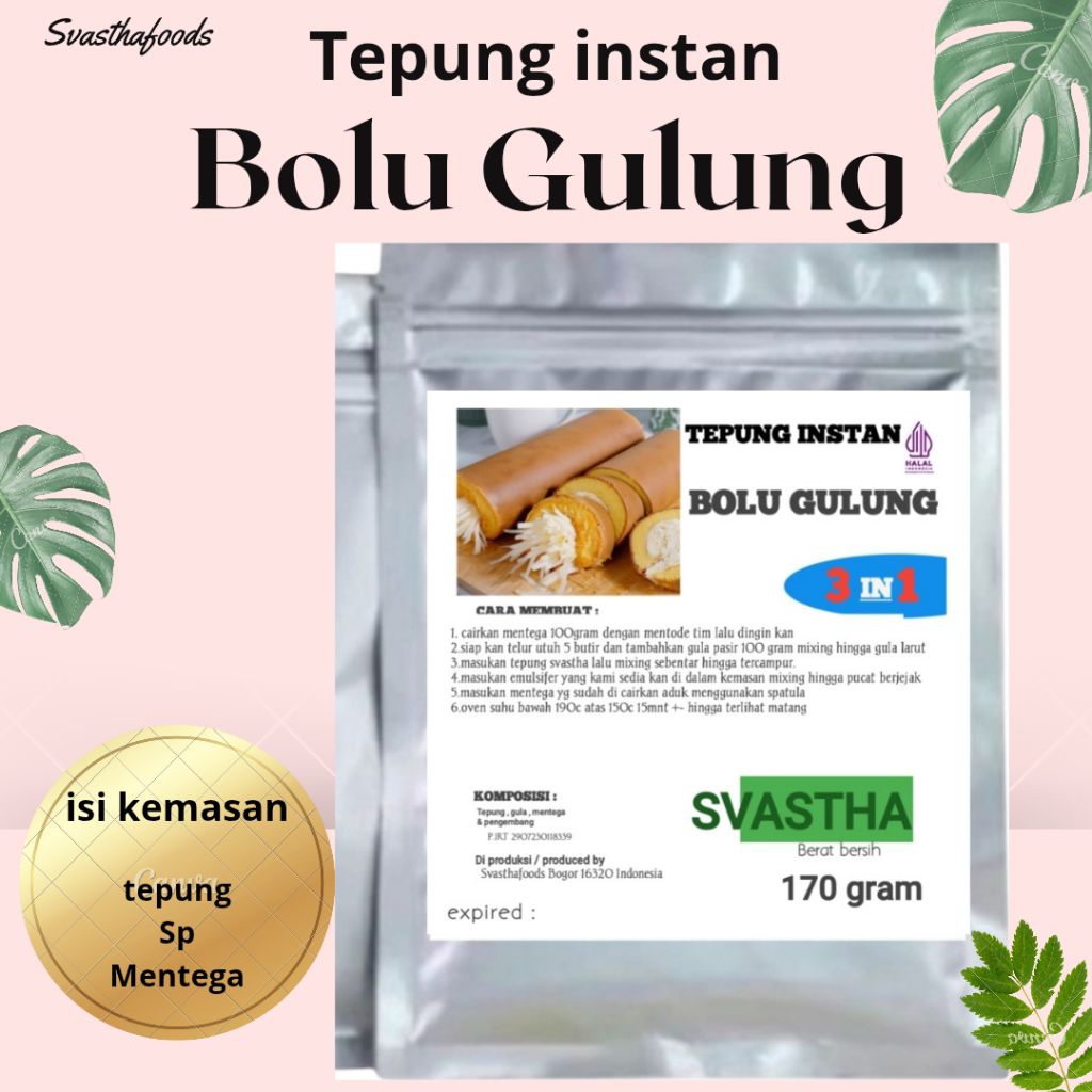 

Tepung Instan Premix Bolu Gulung Premium 3in1 ENAK