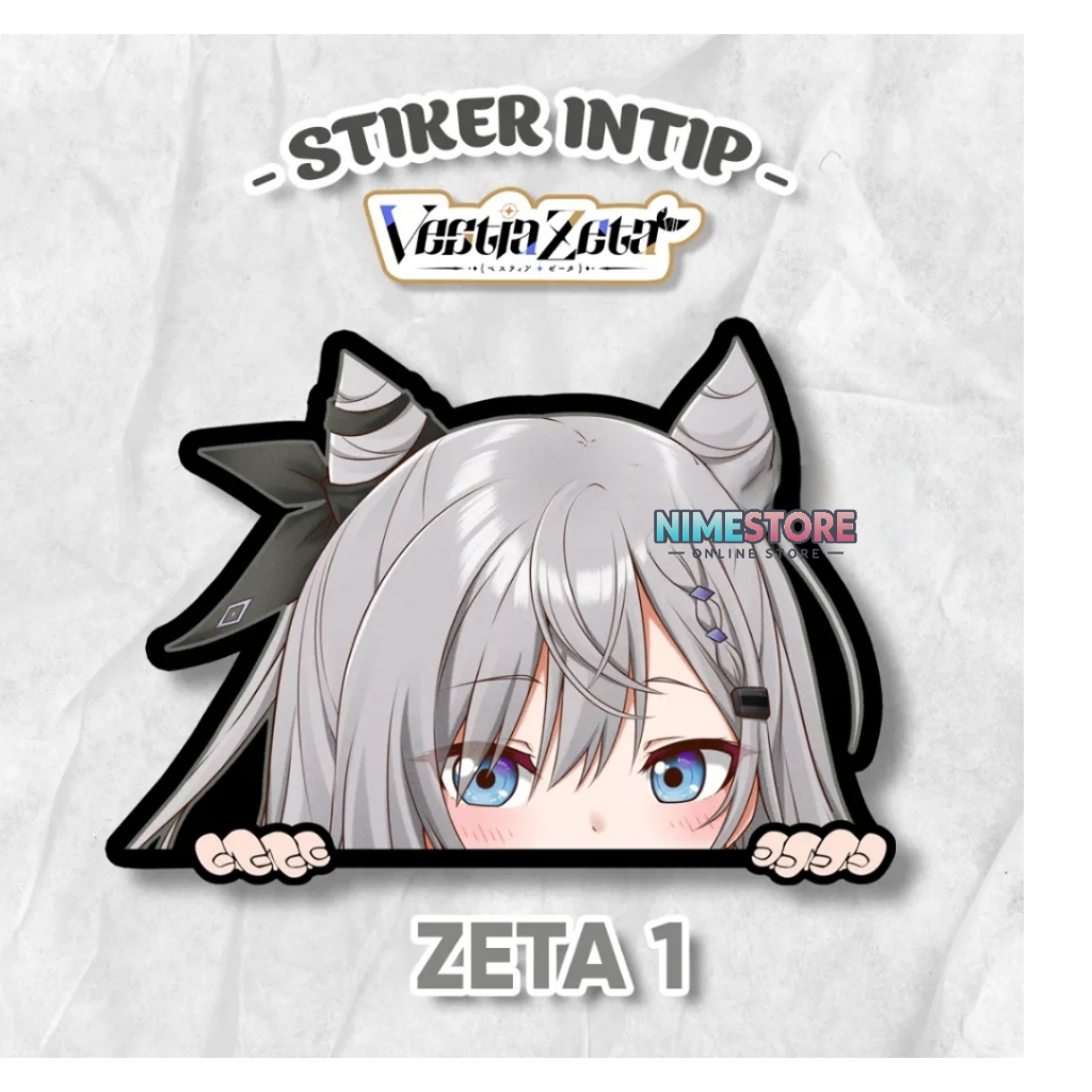 

Stiker Intip Vestia Zeta Hololive Vtuber Anime Sticker Waterproof