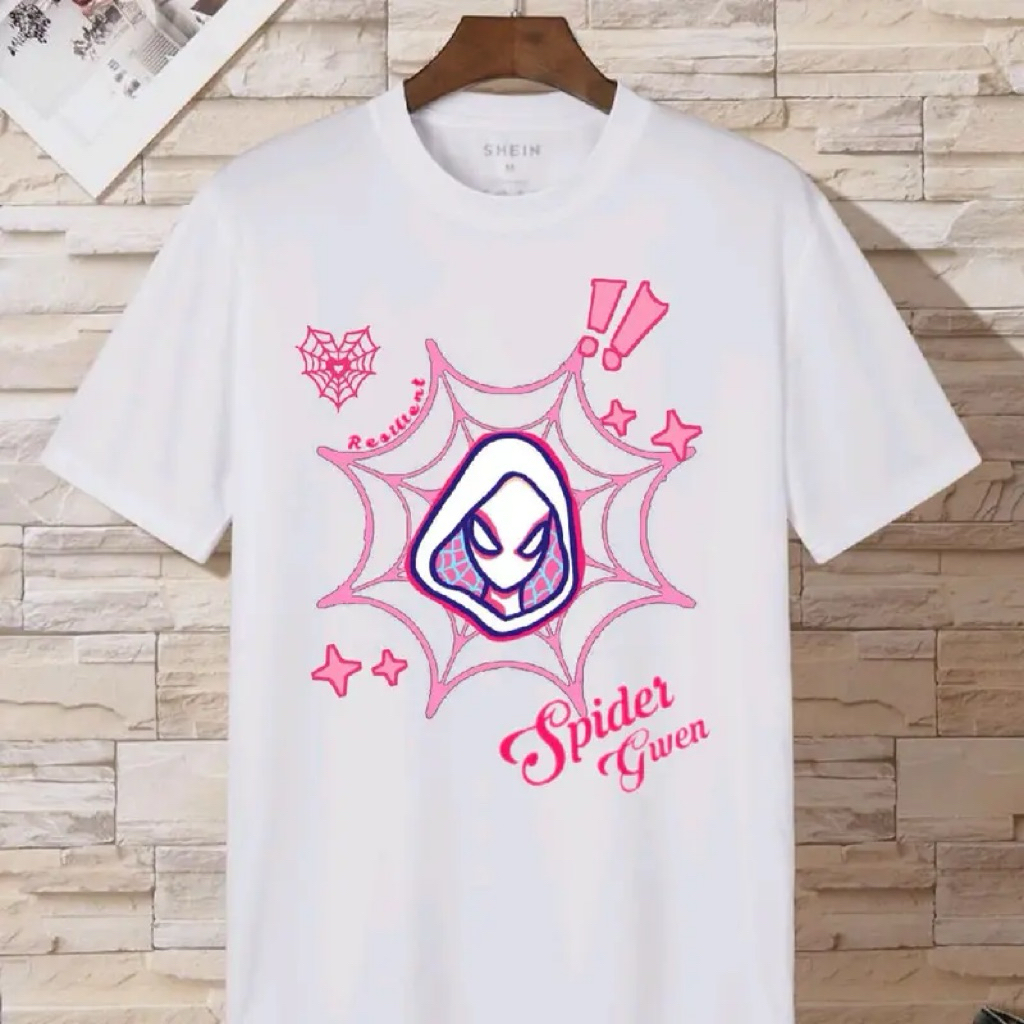 KAOS Couple SPIDER GWEN & MILES Z2 | Tshirt Couple | kaos couple pasangan | kaos couple spiderman ~F