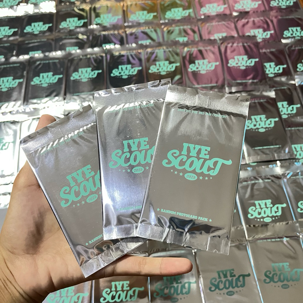READY STOCK RANDOM PHOTOCARD PACK  SCOUT IVE FORTUNE CARD , FORTUNE STRATCH IVE SEALED IVE SHOW WHAT