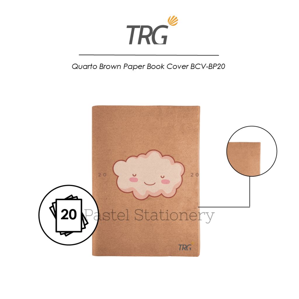 

TRG Sampul Buku Tulis Kertas Kwarto Quarto Coklat BCV-BP20 SIDU 38 58 Lembar Isi 20 Brown Paper Book Cover