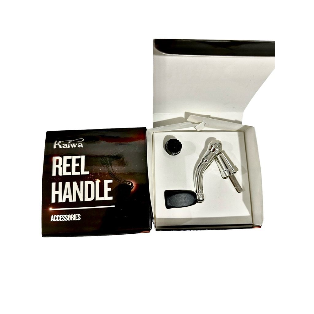 Handle Reel Pancing Engkol Nikel Soft Rubber dengan Mur