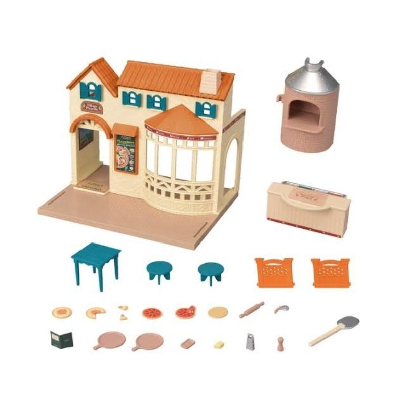 preloved sylvanian Family: Village Pizzaria
