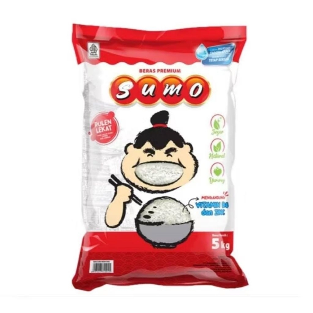 

Sumo Merah Beras Pulen Lekat Premium Rice 5kg