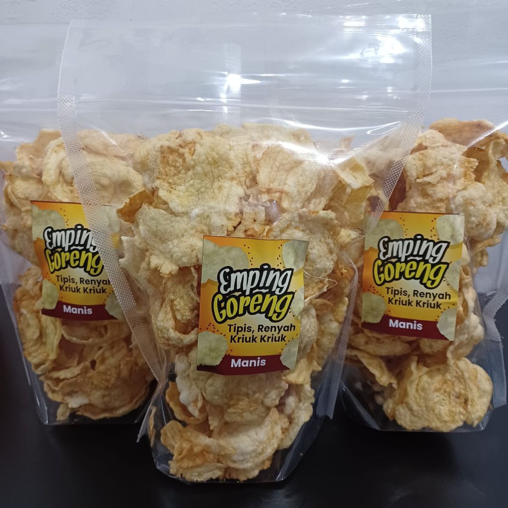 

Emping Belinjo MANIS Kemasan Standing Pouch