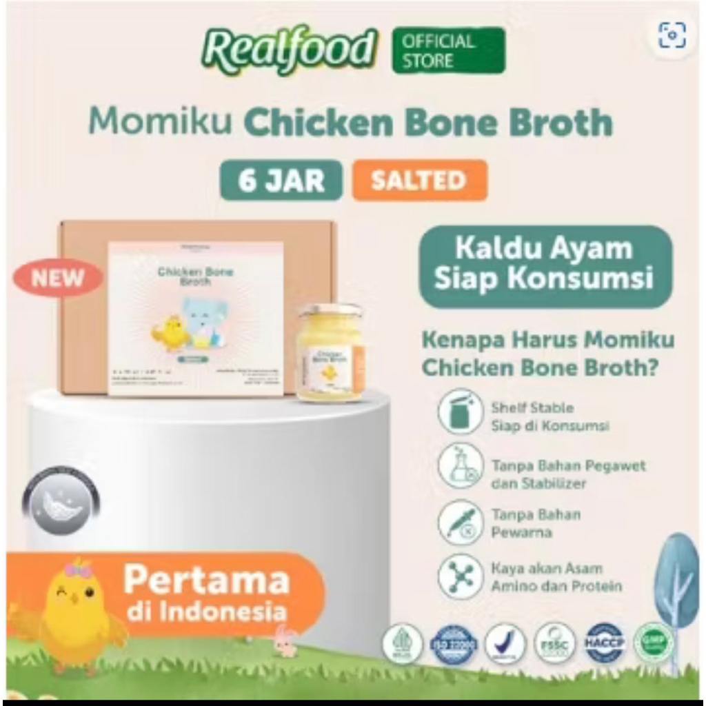 

momiku chicken bone broth isi 6 jar saripati ayam