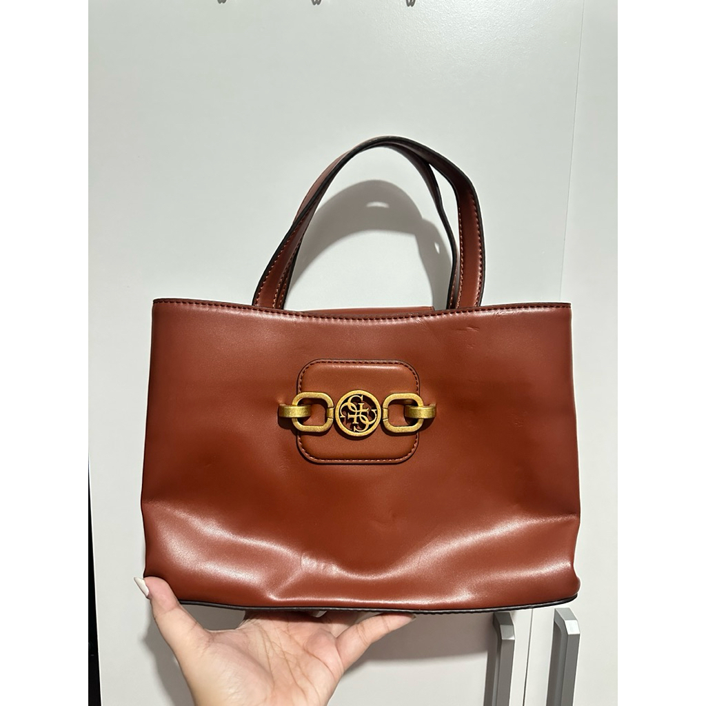 Preloved Guess Hand/sling Bag Brown