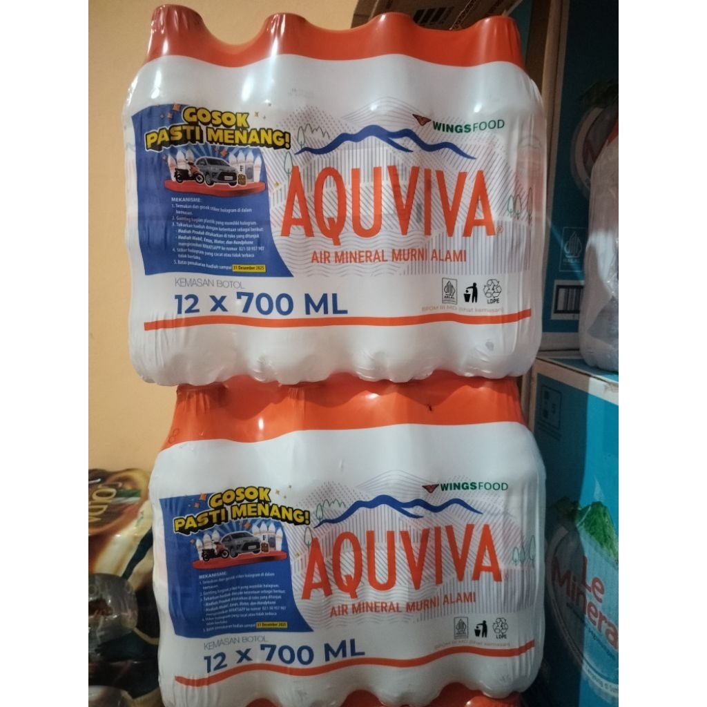 

AQUVIVA Air Mineral 700ml (isi 12 botol) Wingfood