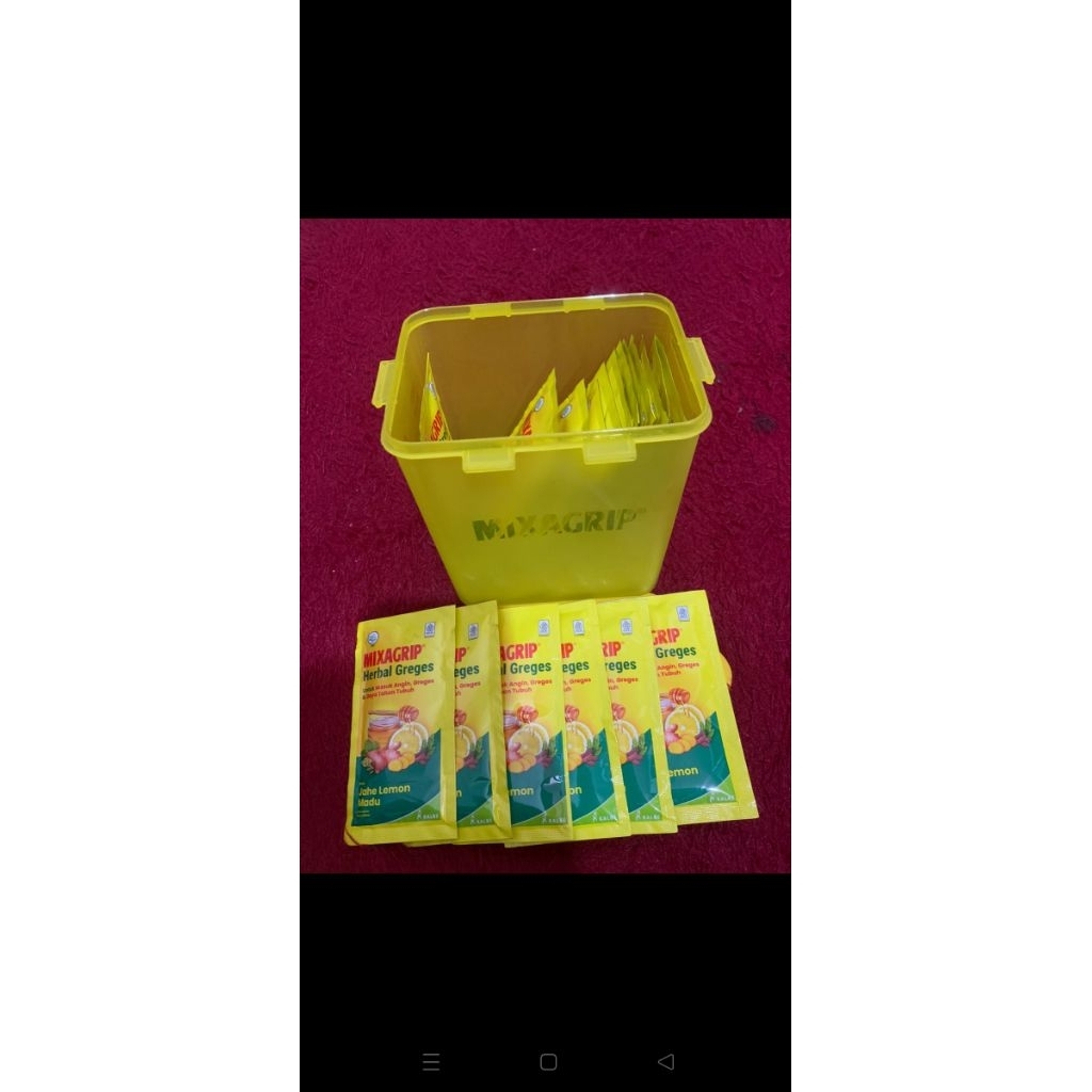 

MIXAGRIP GREGES HERBAL MADU JAHE LEMON ISI 6