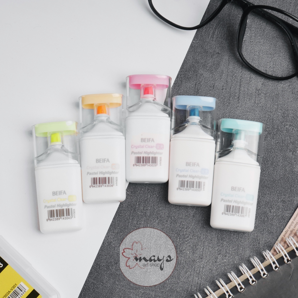 

5 PCS Stabilo Higlighter Set 5 Warna Pastel Macaron - Penanda Text Buku Catatan Sekolah Kuliah Anak