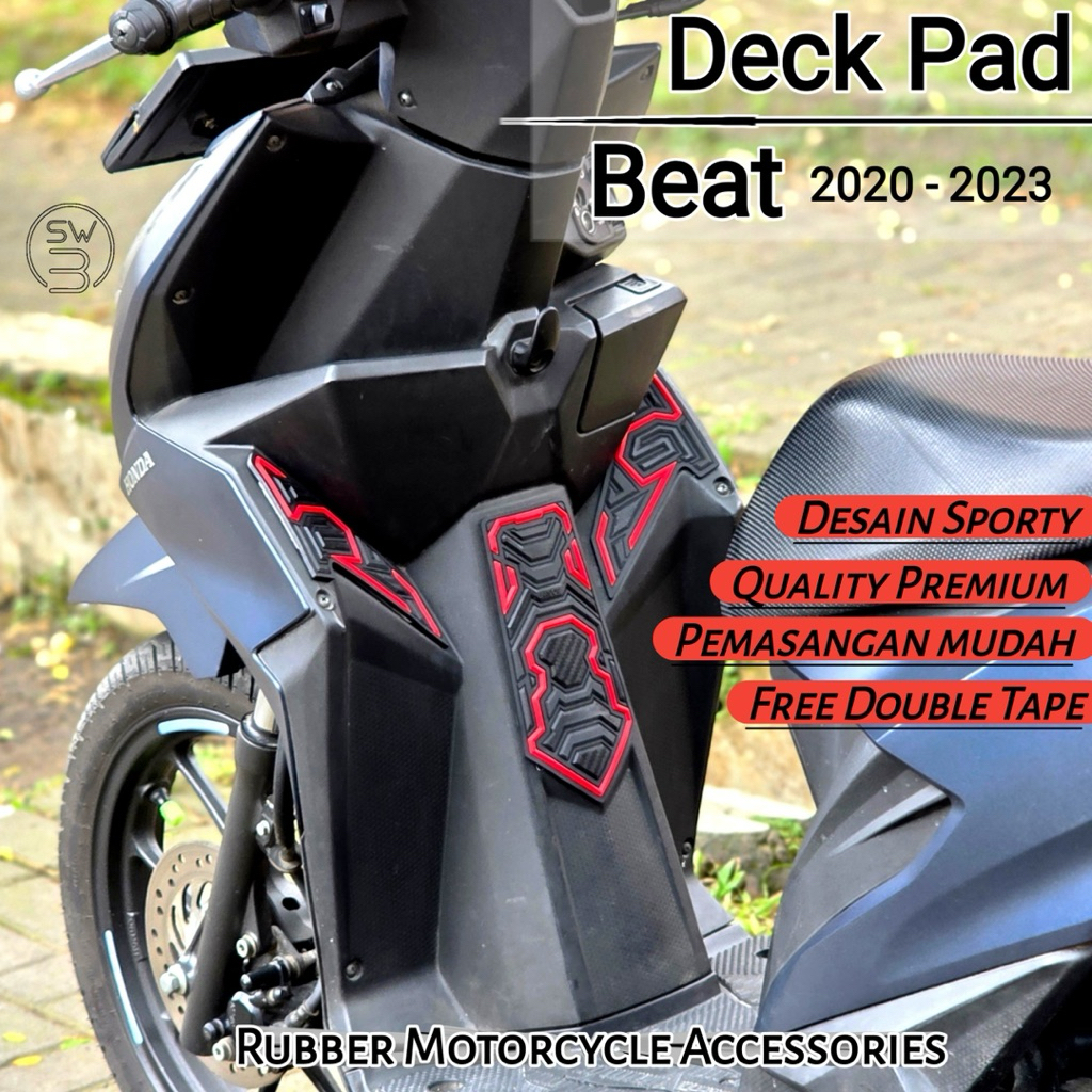 DeckPad Body Protector BEAT 2020–2023 Deluxe/Street – Pelindung Body Motor bahan karet