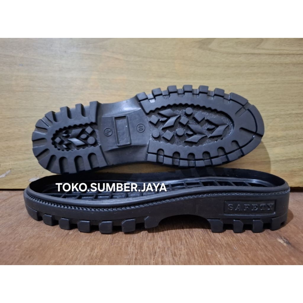 Outsole Sepatu Safety - Sole Alas Bawah Sepatu Safety Boots Bahan Karet Tahan Oli Minyak Kuat Tidak 