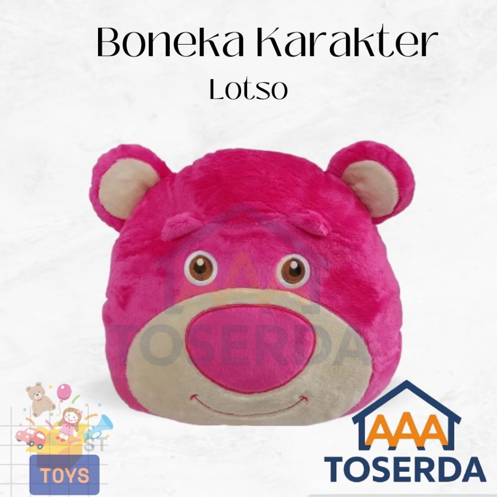 AAA Toserda | Boneka Lotso Pink 30cm - Boneka Beruang Imut Lembut