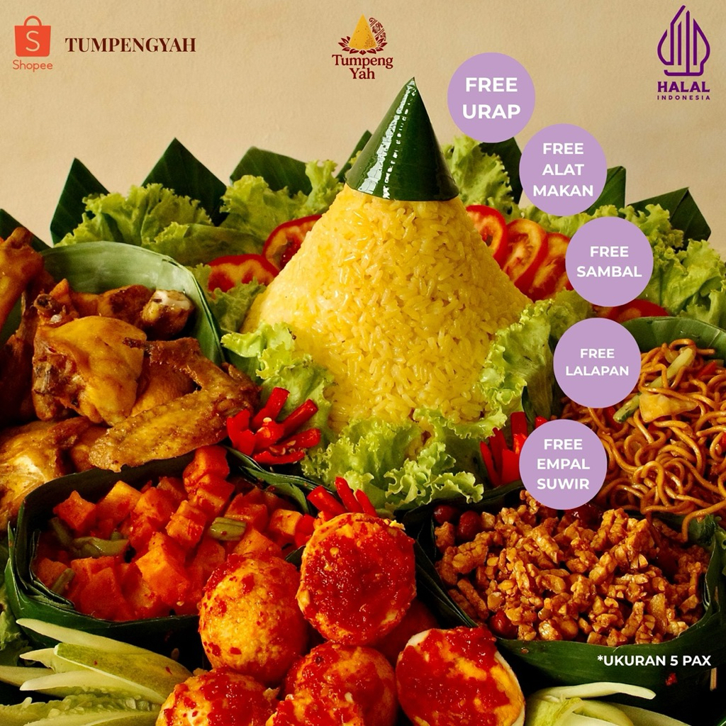 Nasi Kuning Tumpeng Custom 5-30 pax | Nasi Tumpeng Mini Ulang Tahun | Tumpeng Premium | Tumpeng Yah