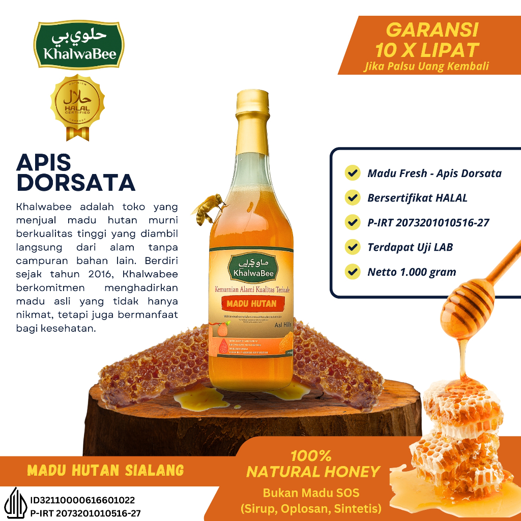 

Madu Khalwabee Madu Hutan Liar Sialang Murni Madu Hutan Asli