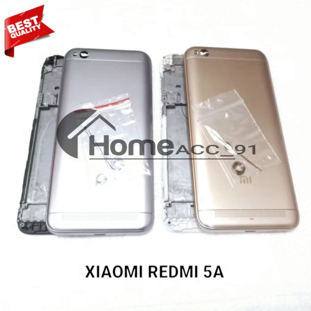 Casing Fullset Xiaomi Redmi 5A Backdoor + Middle Frame Lcd Kesing Housing Fulset