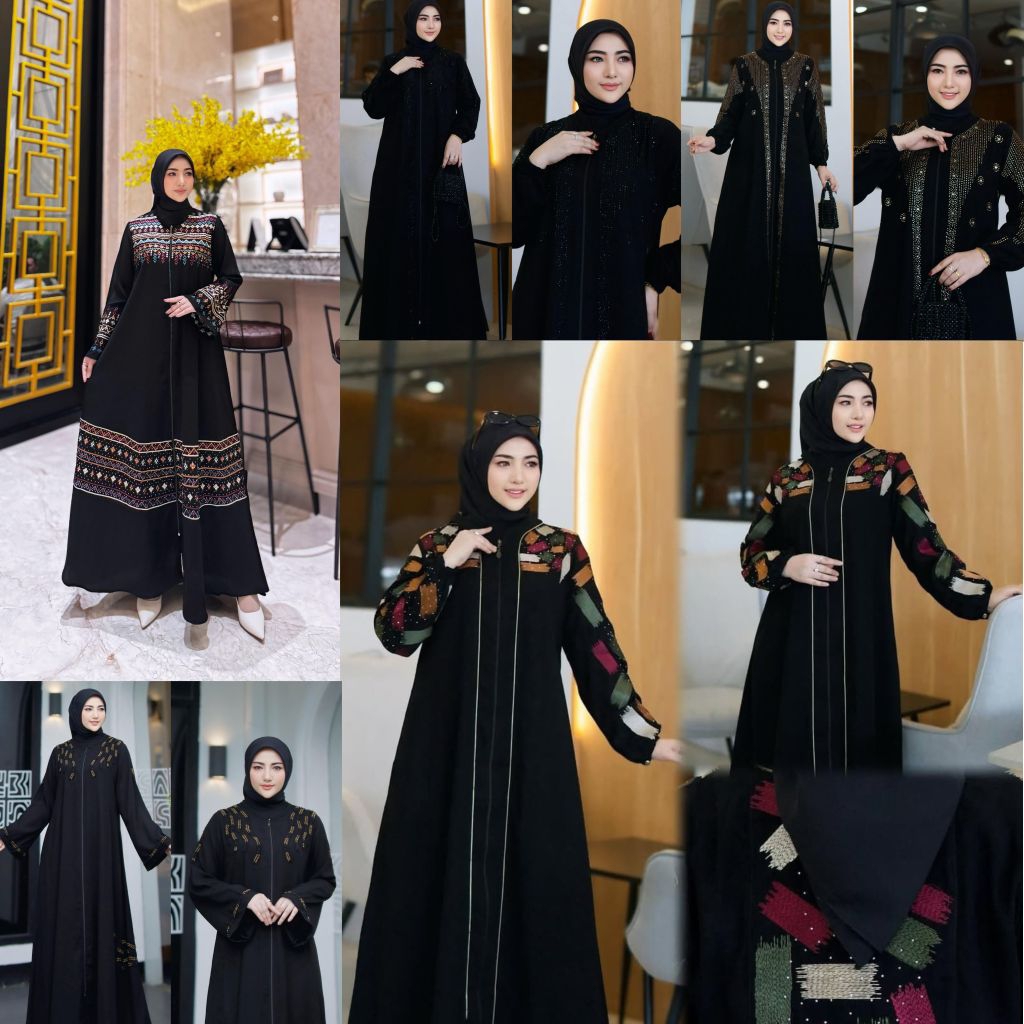 Gamis abaya viral motif