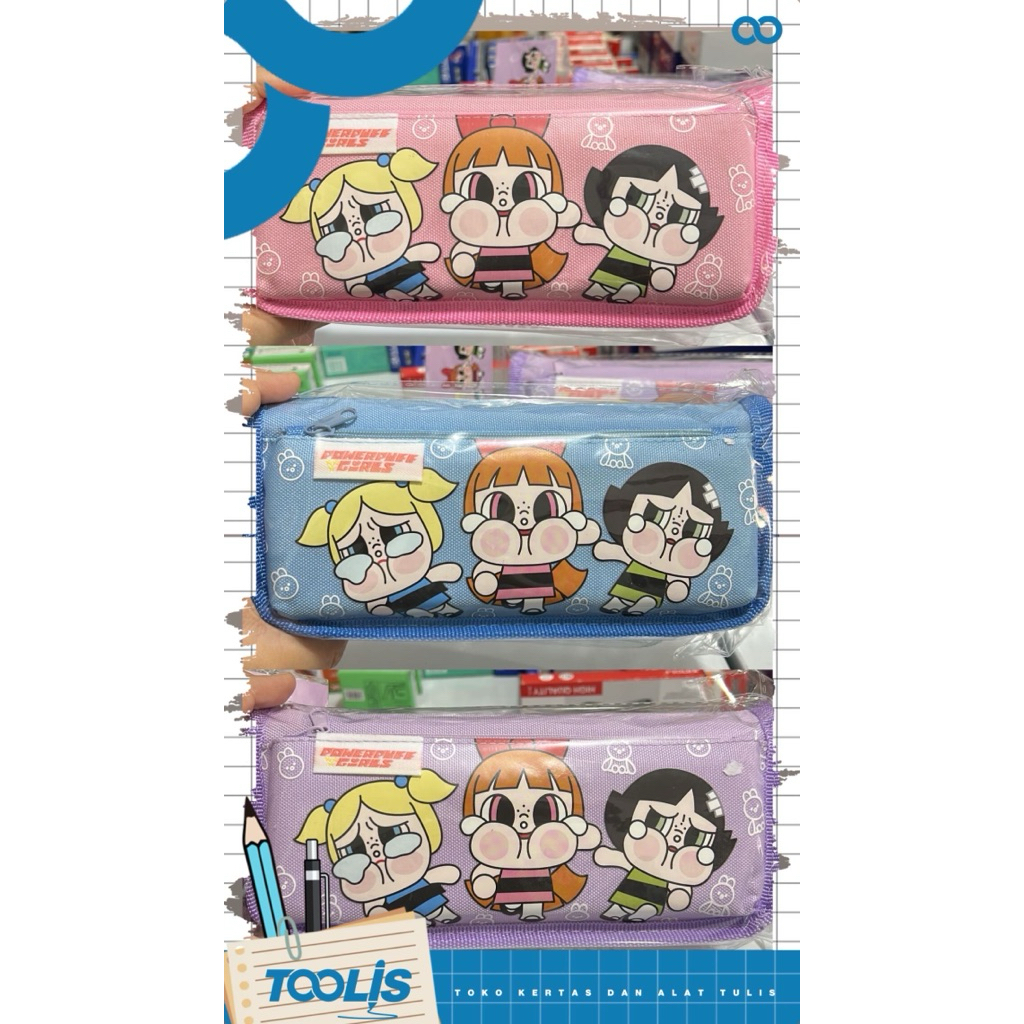 

Tempat Pencil / Tepak Pensil / Pensil Case Power Puff Girl cewek cute NO. 5022