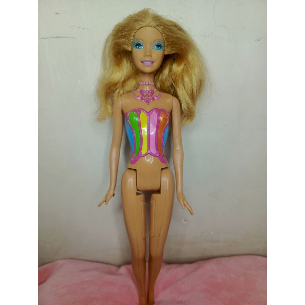 Boneka Barbie Rainbow fairy seken