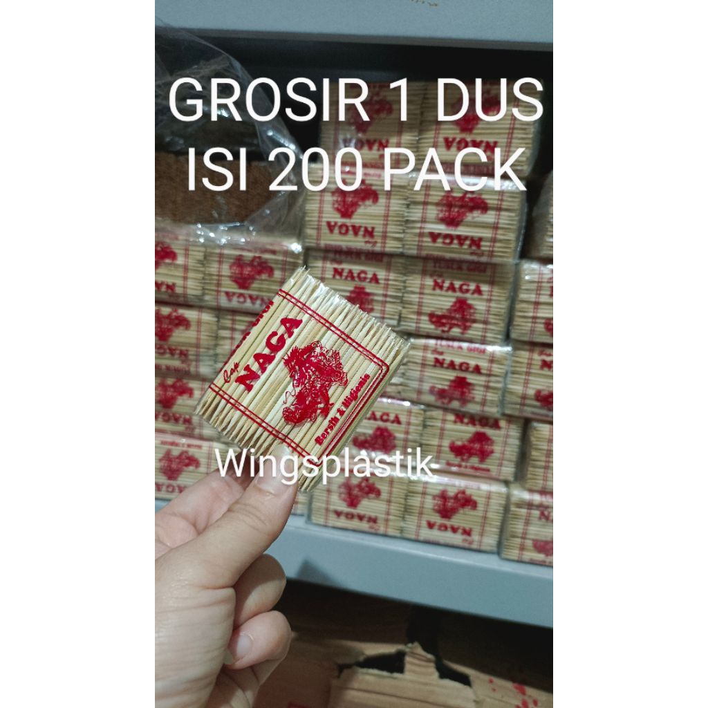 GROSIR ISI 200 PACK TUSUK GIGI KILOAN NAGA