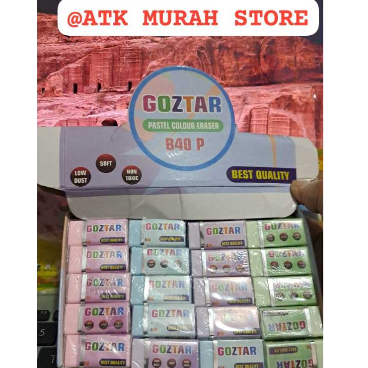 

[ATMS] JUAL 5 PCS HAPUSAN GOZTAR WARNA PASTEL NO TOXIC. PASTEL COLOUR ERASER.
