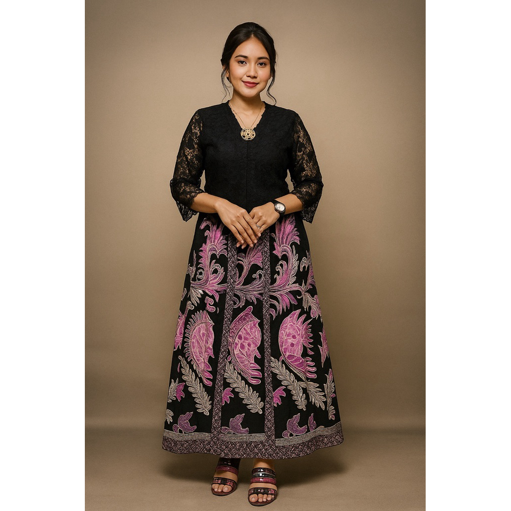 Rok Batik Panjang Pecah 8 Berlapis puring/Rok batik premium/bawahan batik