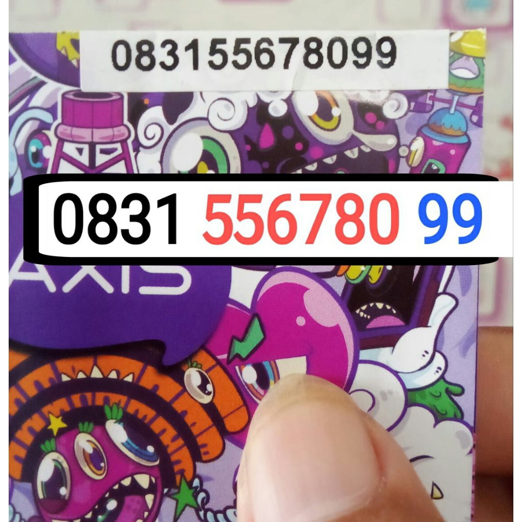 nomor cantik Axis urut 567899