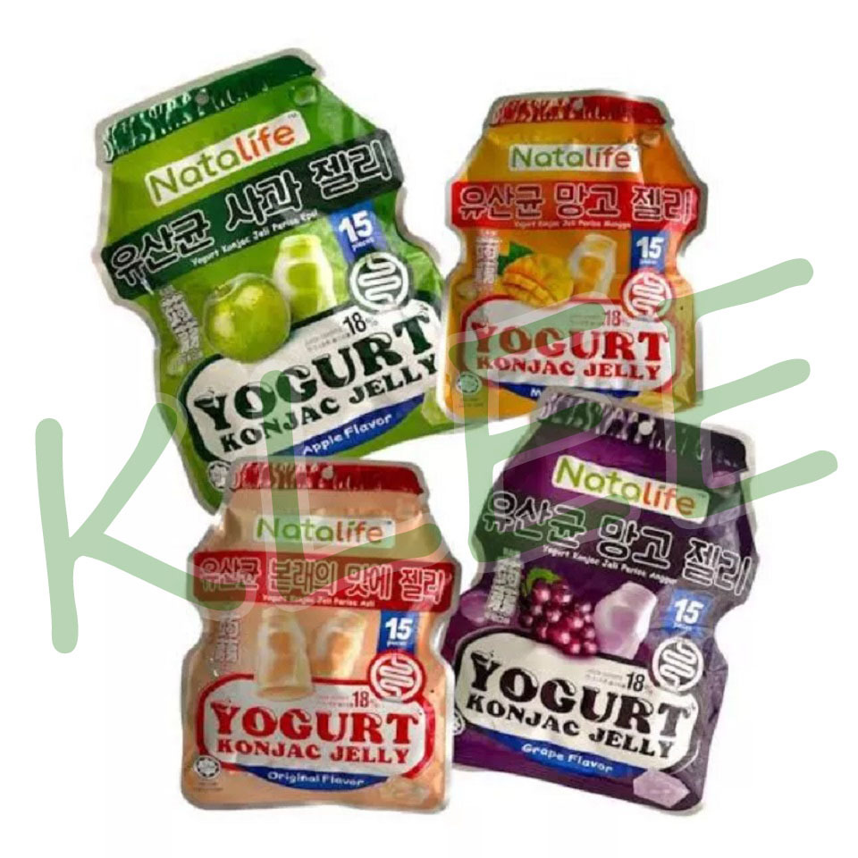 

Natalife Yogurt Jelly Rasa Buah dan Yogurt All Varians - Konjac Jelly (isi 20gr x 15 pcs) - Jeli Apel/Anggur/Mangga/Yogurt 300g