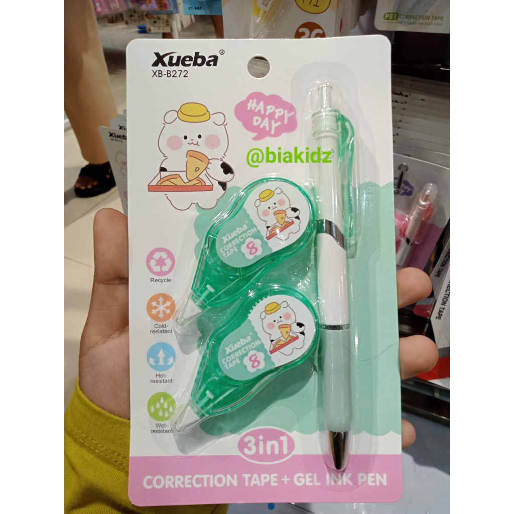 

Correction Tape set isi 2 plus Gel Ink Pen