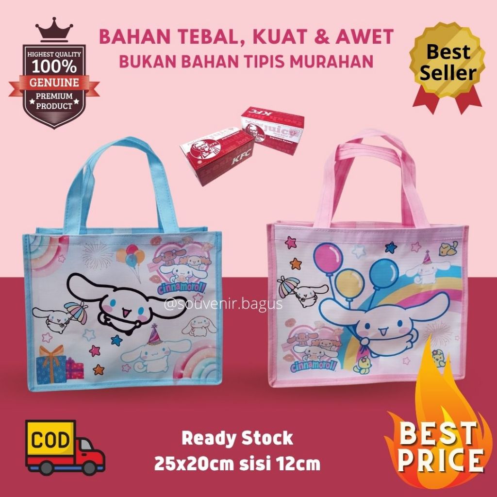 

Tas Ulang Tahun Anak Cinamorol Goodie Bag Ultah bukan paperbag Cinnamoroll
