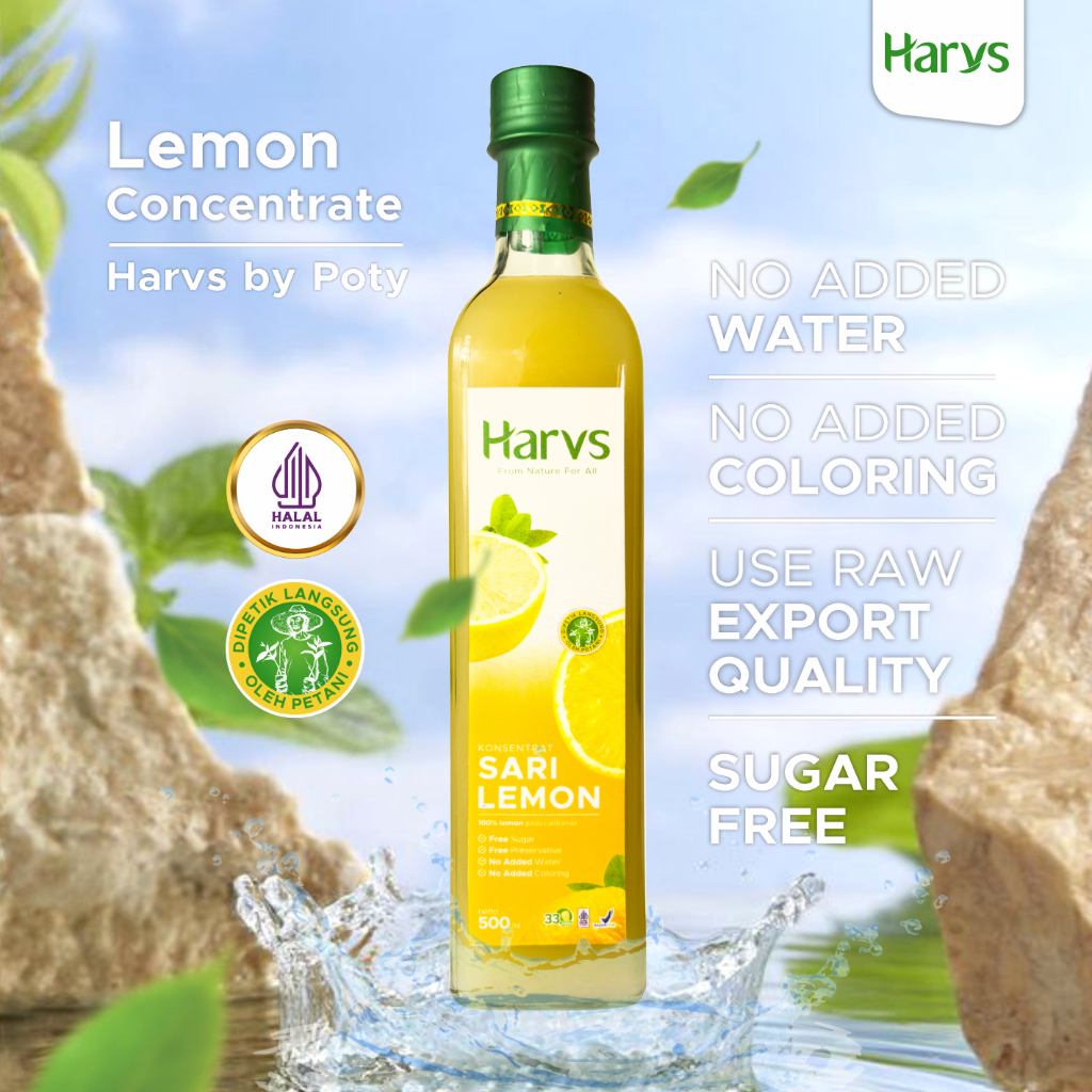

Premium Sari Lemon / Air Lemon Murni / Pure lemon Juice Diet dan Detox Harvys