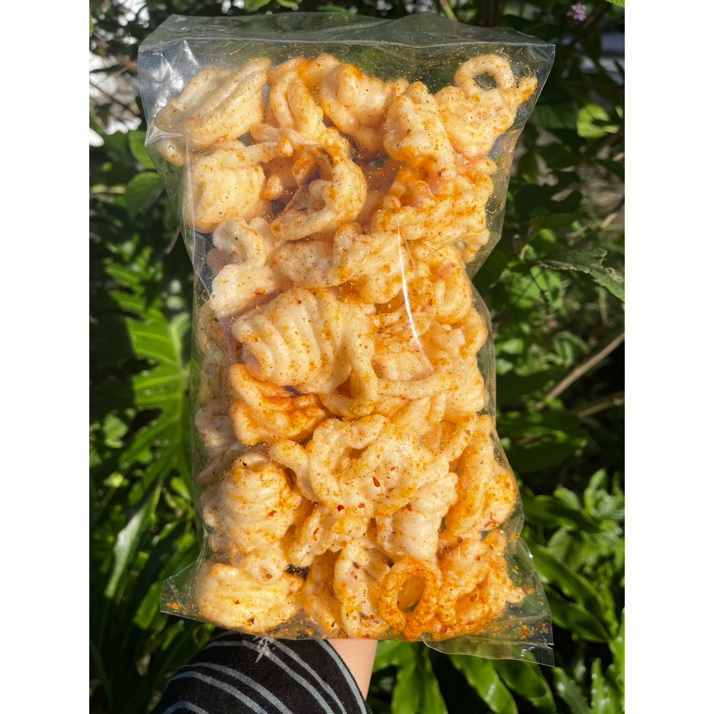 

Kerupuk keong Jadul ngembang sedang 130 gram by : GOBYOZZ Snack pedas