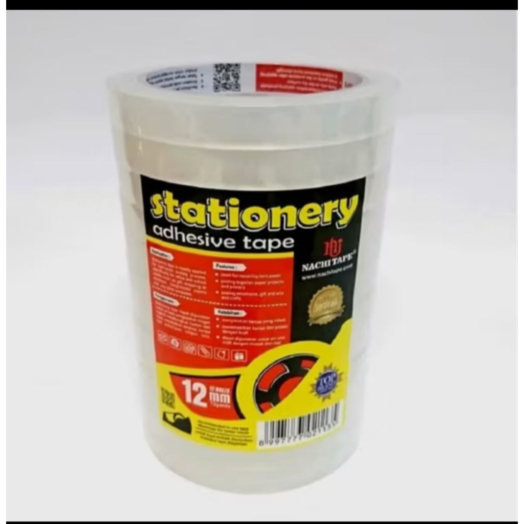 

isolasi Nachi stationery 12mm 72yard / 1.5 inch per pcs