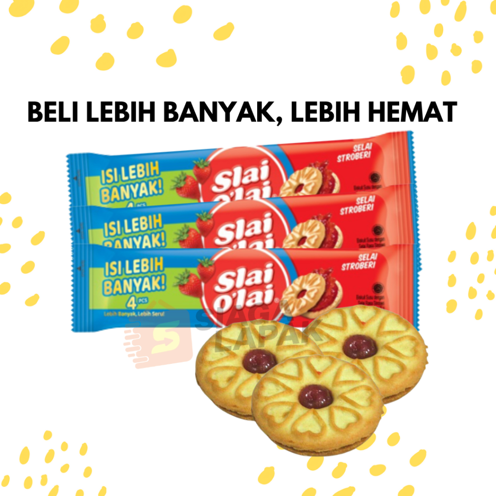 

Slai Olai Stroberi 32gr ECERAN 1 PCS Biskuit Roma Selai Strawberry [BELI BANYAK LEBIH MURAH]