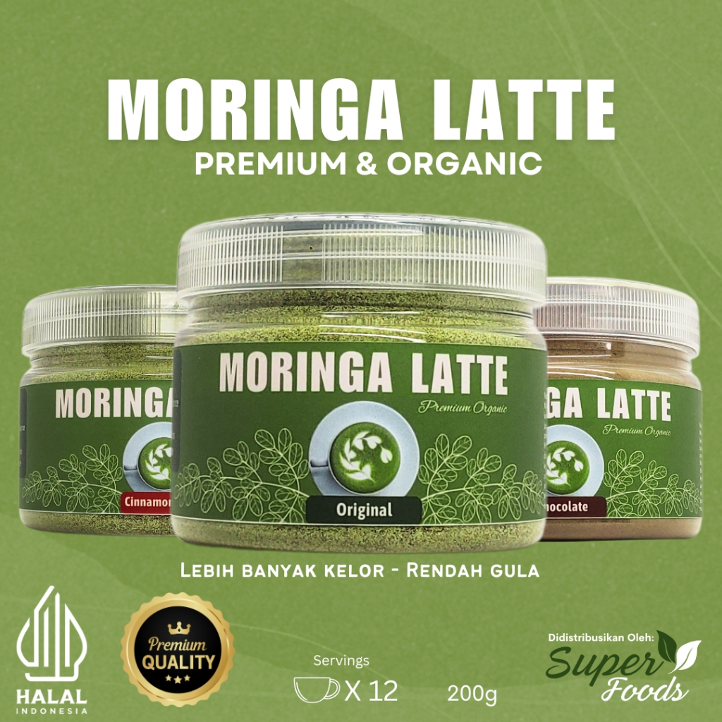 

Moringa Latte SuperFoods 200g (Organik) (Kelor) (PREMIUM)(all flavors)