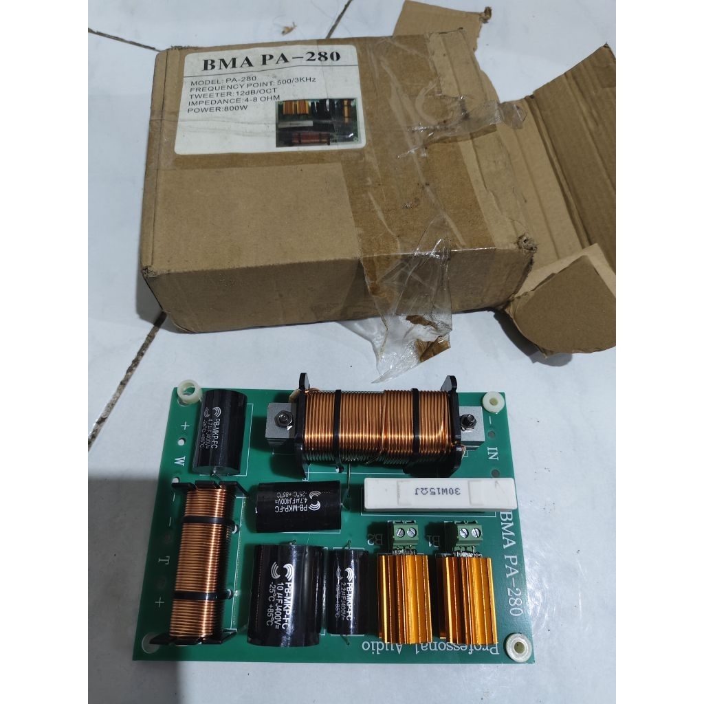 Crossover BMA PA 280 Kit Crossover Pasif 2Way BMA PA 280 800W