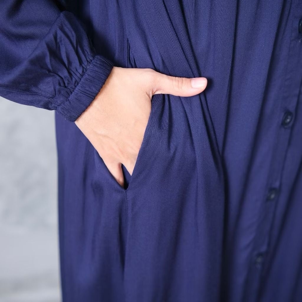 GAMIS FULL KANCING RAYON TWILL GAMIS POLOS PREMIUM