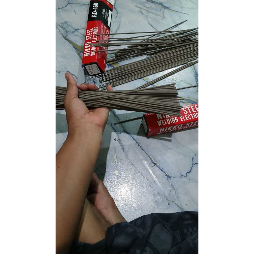Nikko Steel Kawat Las RD-460 2mm isi 70pcs Listrik 2.0 x 300mm Murah Berkualitas untuk Penggunaan Li