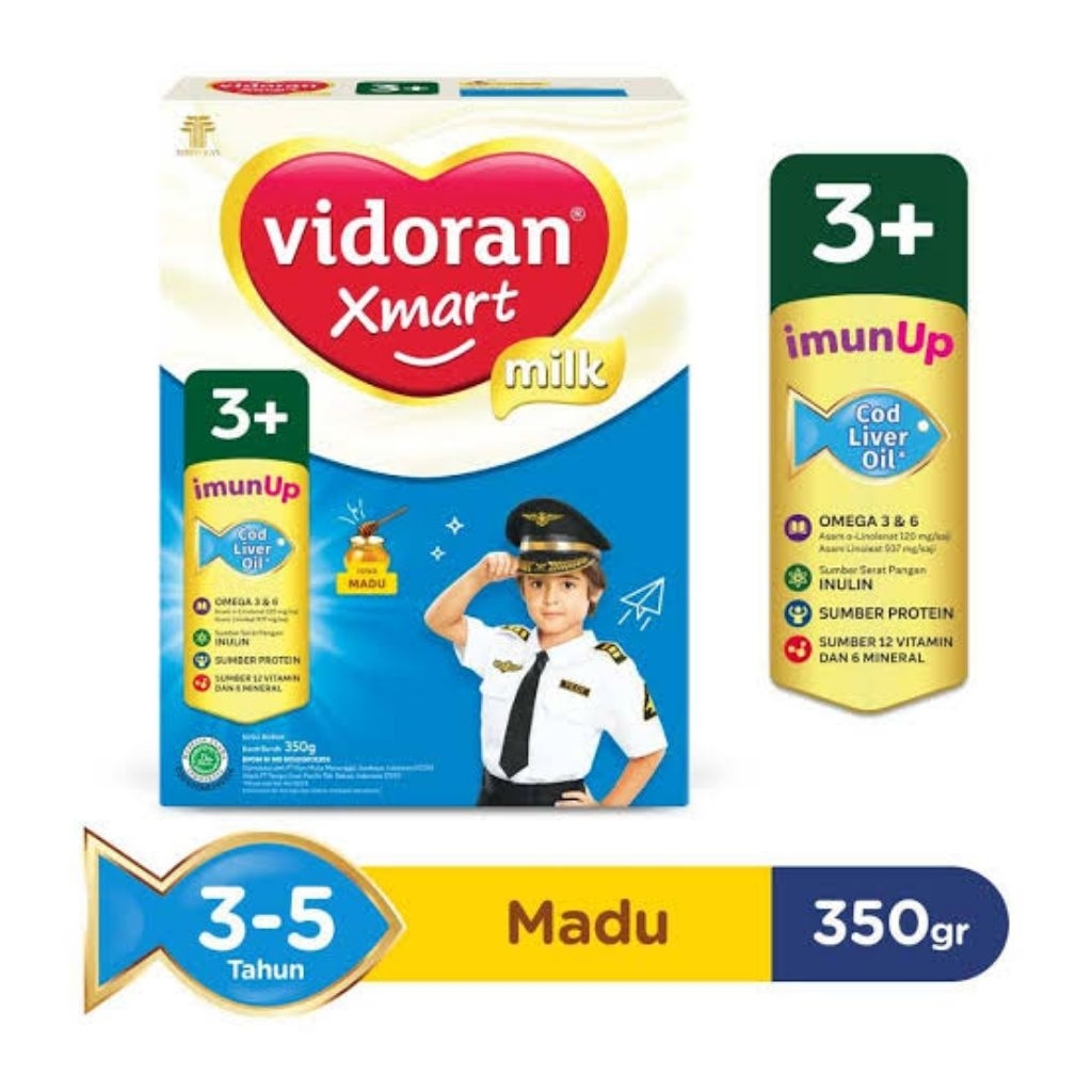 

Susu Vidorant Xmart 3+ Madu/vanila 350gr