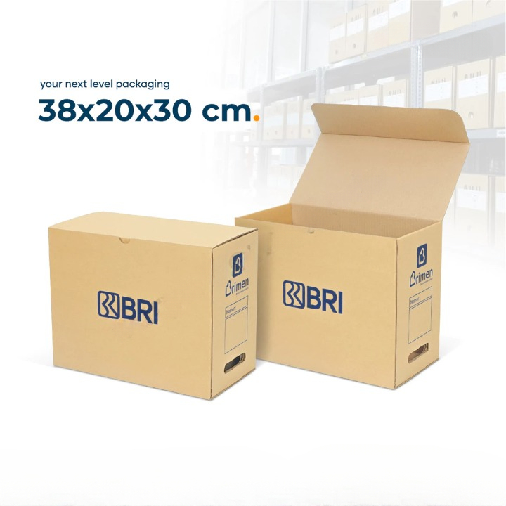 

(5pcs) Dus Arsip File Box Tempat Penyimpanan Dokumen File Kantor Ukuran Besar 38x20x30cm