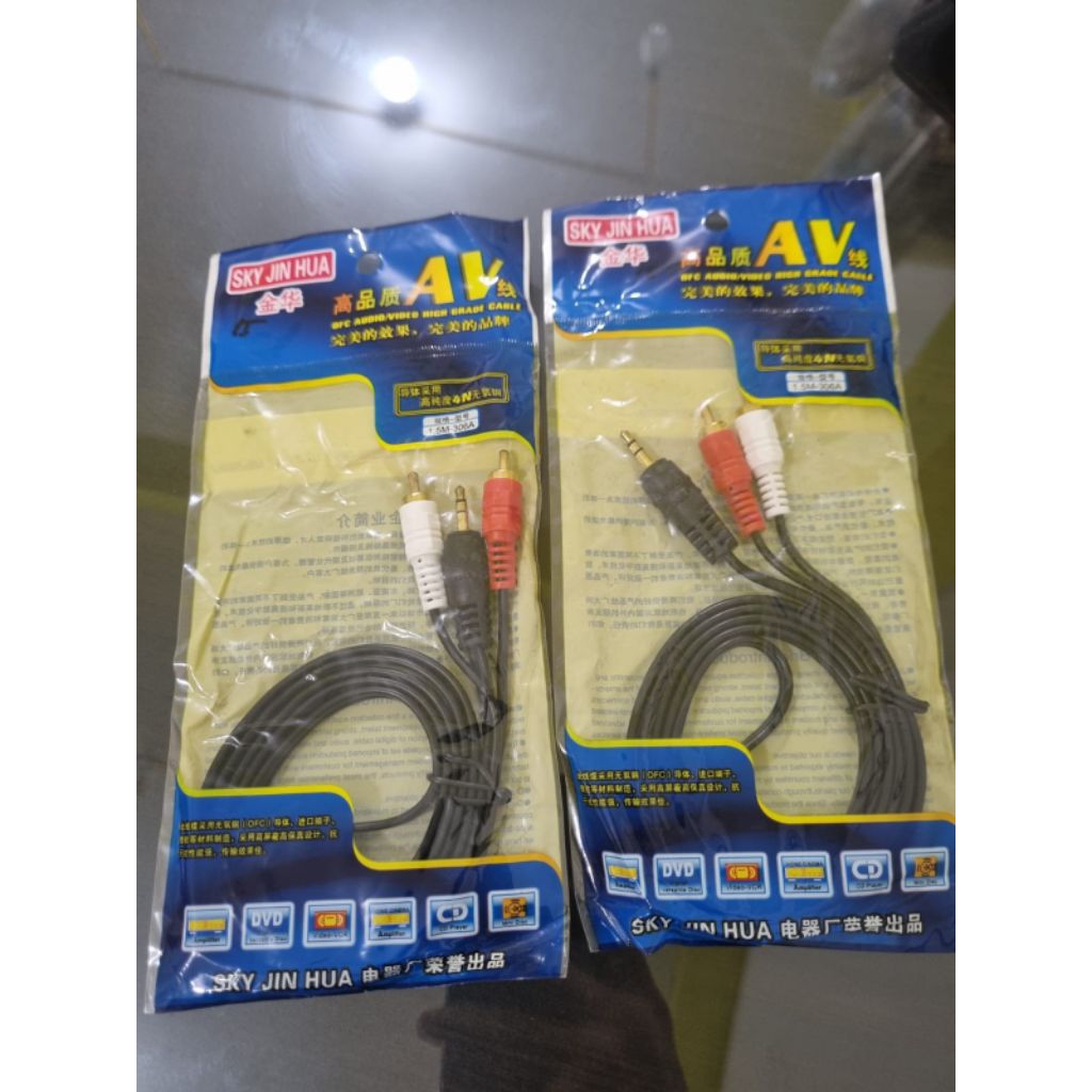 Kabel RCA 2in1 Jack / Kabel Av Audio 2in1-1,5M Jack