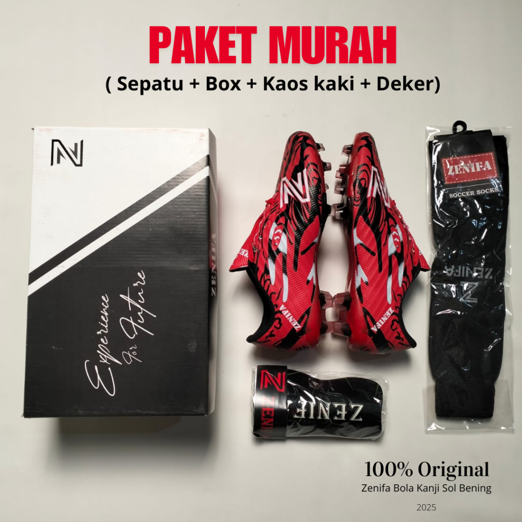Sepatu Bola Zenifa Kanji Olahraga Sepak Bola Pria Terbaru 2025