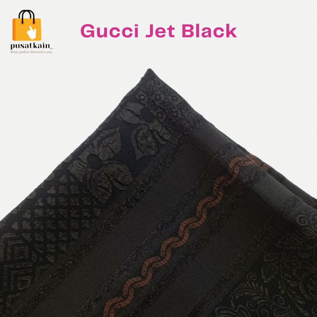 Jet Black / Kain Jet Black / Kain Motif / Motif / Gamis / Kemeja/ Tunik / Dress
