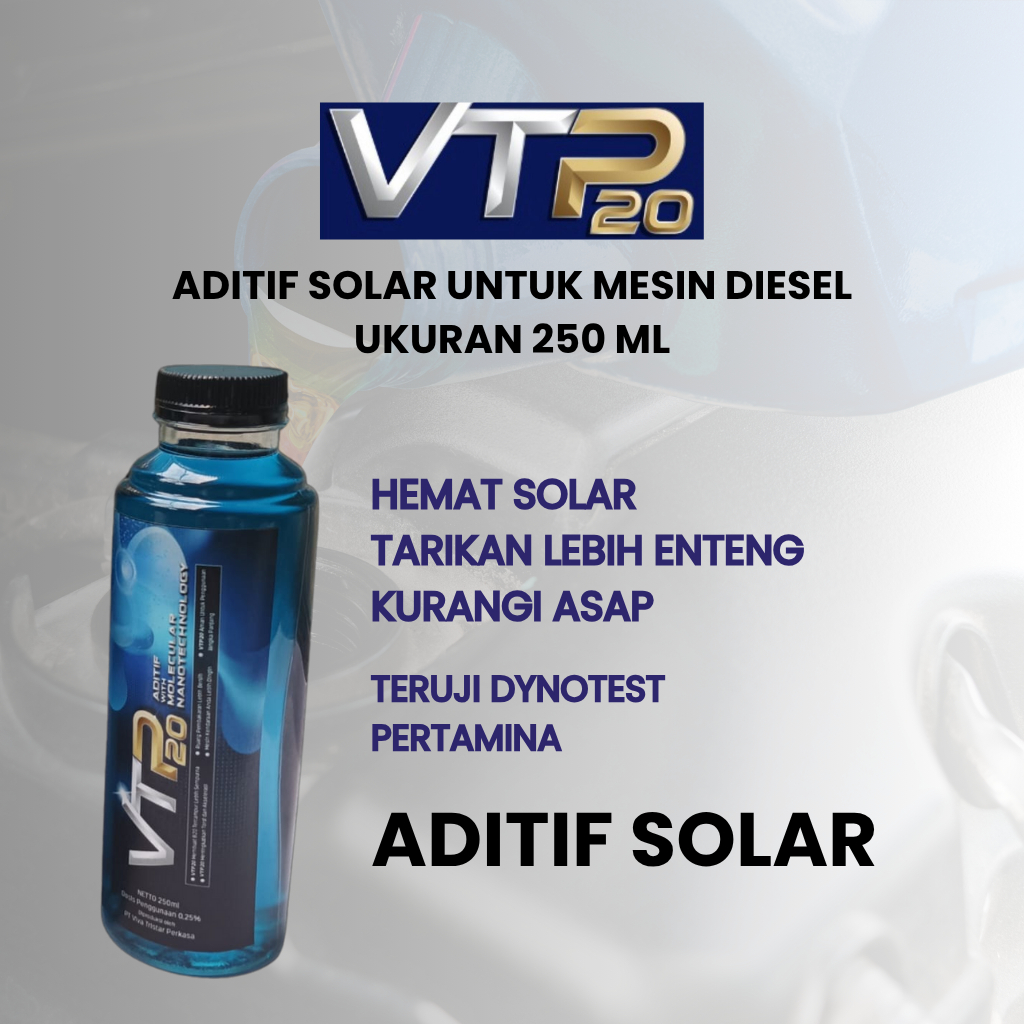 VTP20 penghemat Solar Diesel Booster Cleaner Bertenaga Irit Hemat ukuran 250 ml