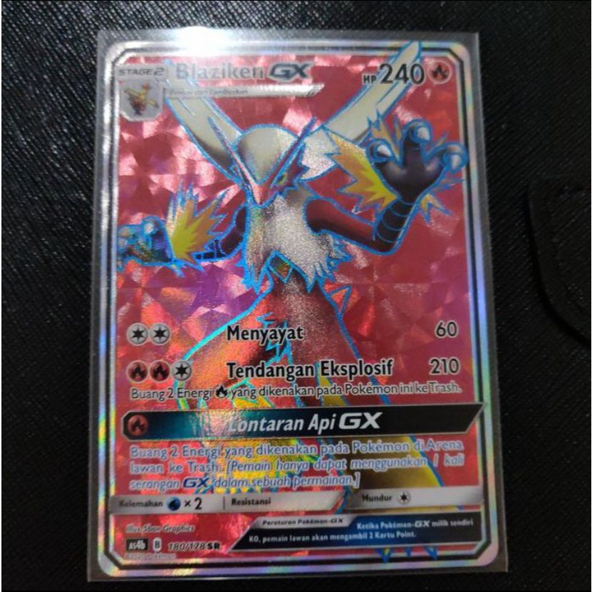 Kartu Pokemon TCG ID Indonesia AS4b Blaziken GX SR